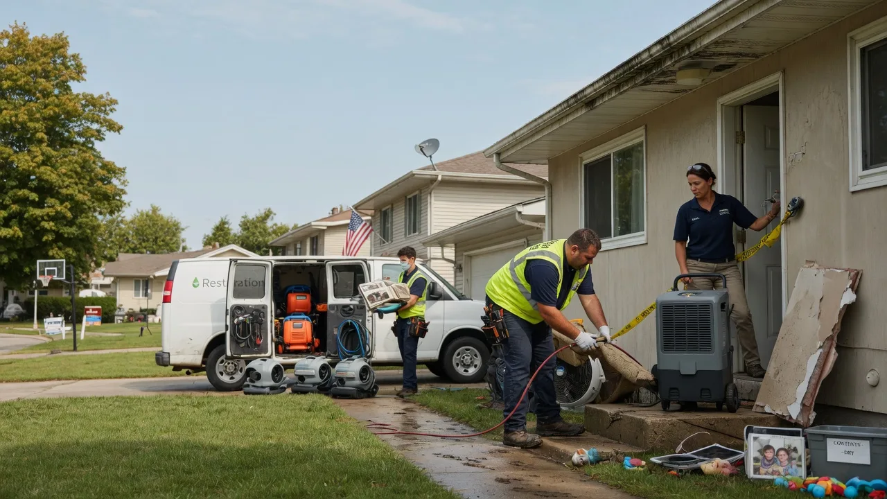 Water Damage Restoration in Hanover, IL near me